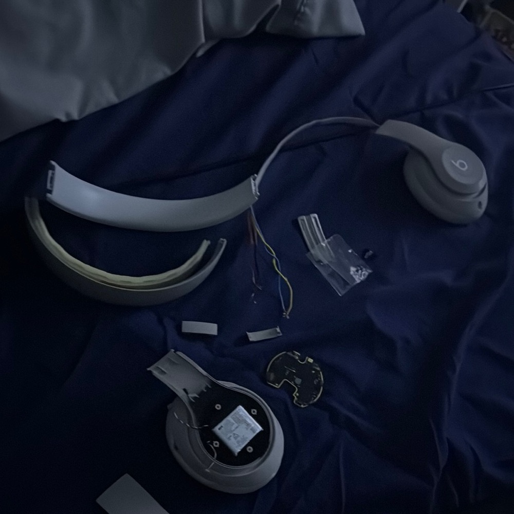 Beats Gray Headphones Parts